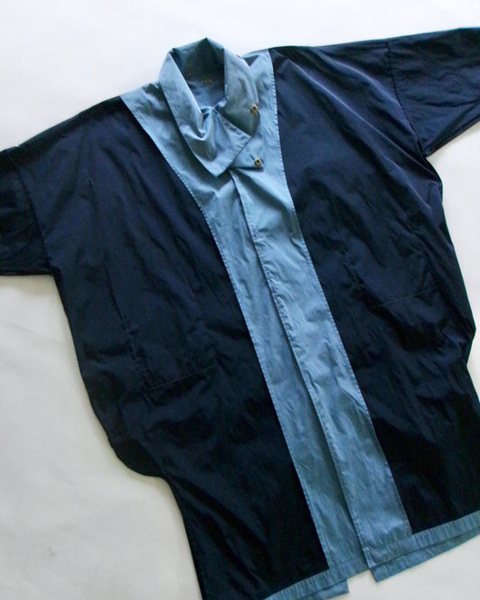 reversible OTAHUKU coat - blue