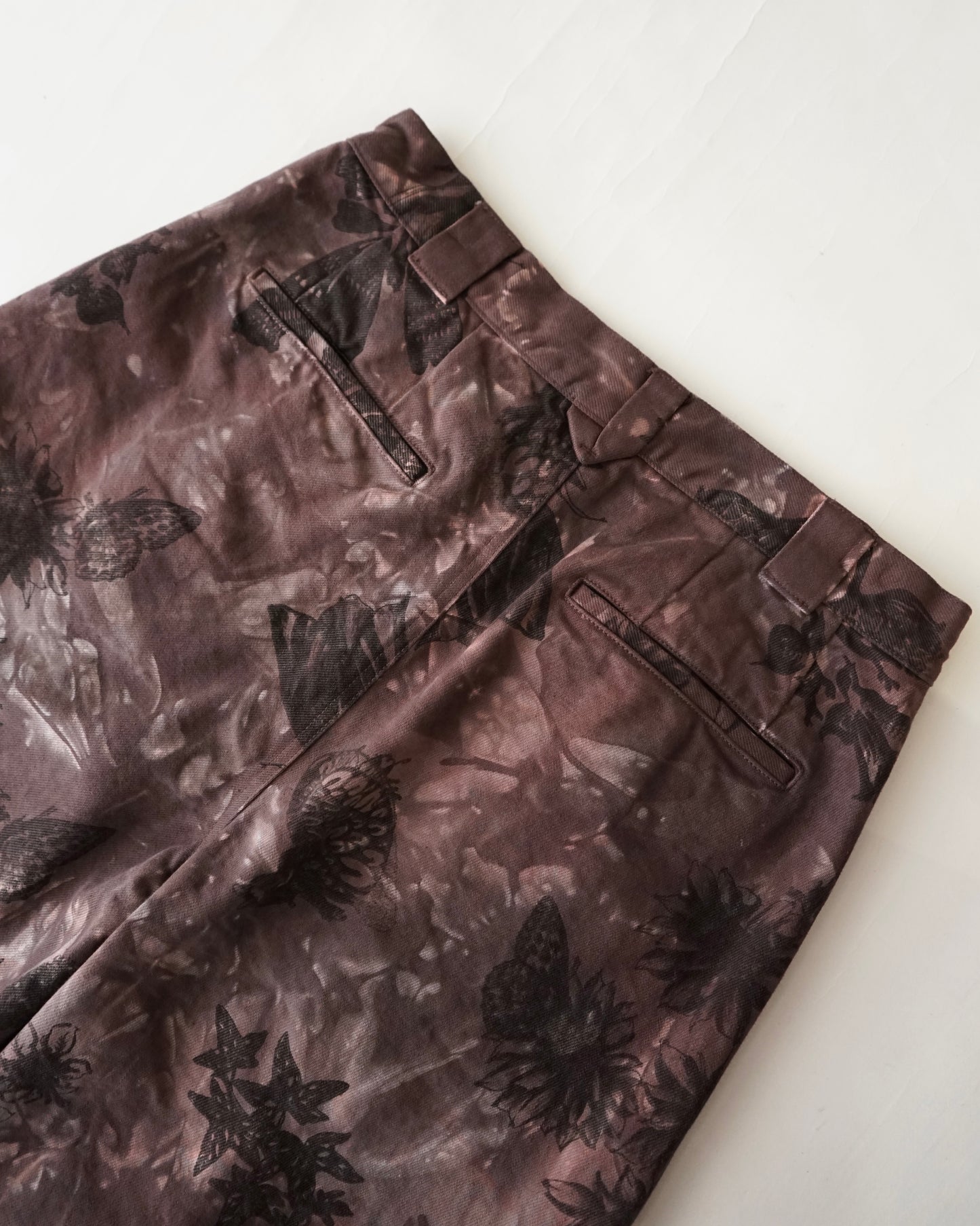 kiivu SHORT PANTS - Hand Drawing SUMI Printing + overdye
