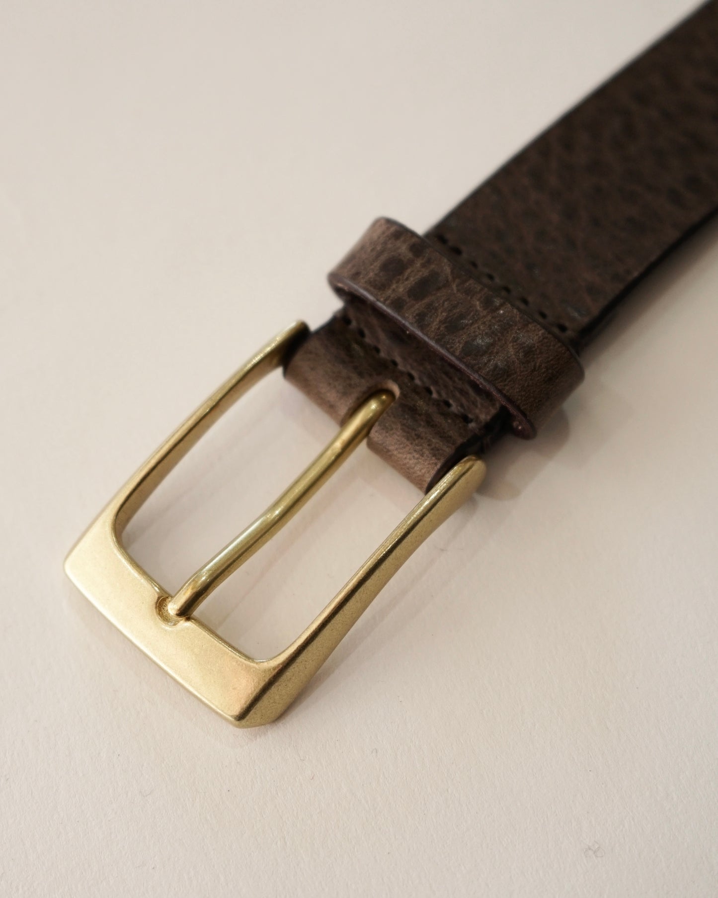 Cale-malossi cowhide belt- gray
