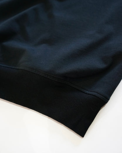 Cale-36 gauge fleece short sleeve- black