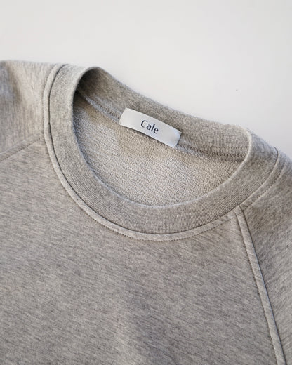 Cale-36 gauge fleece short sleeve- gray