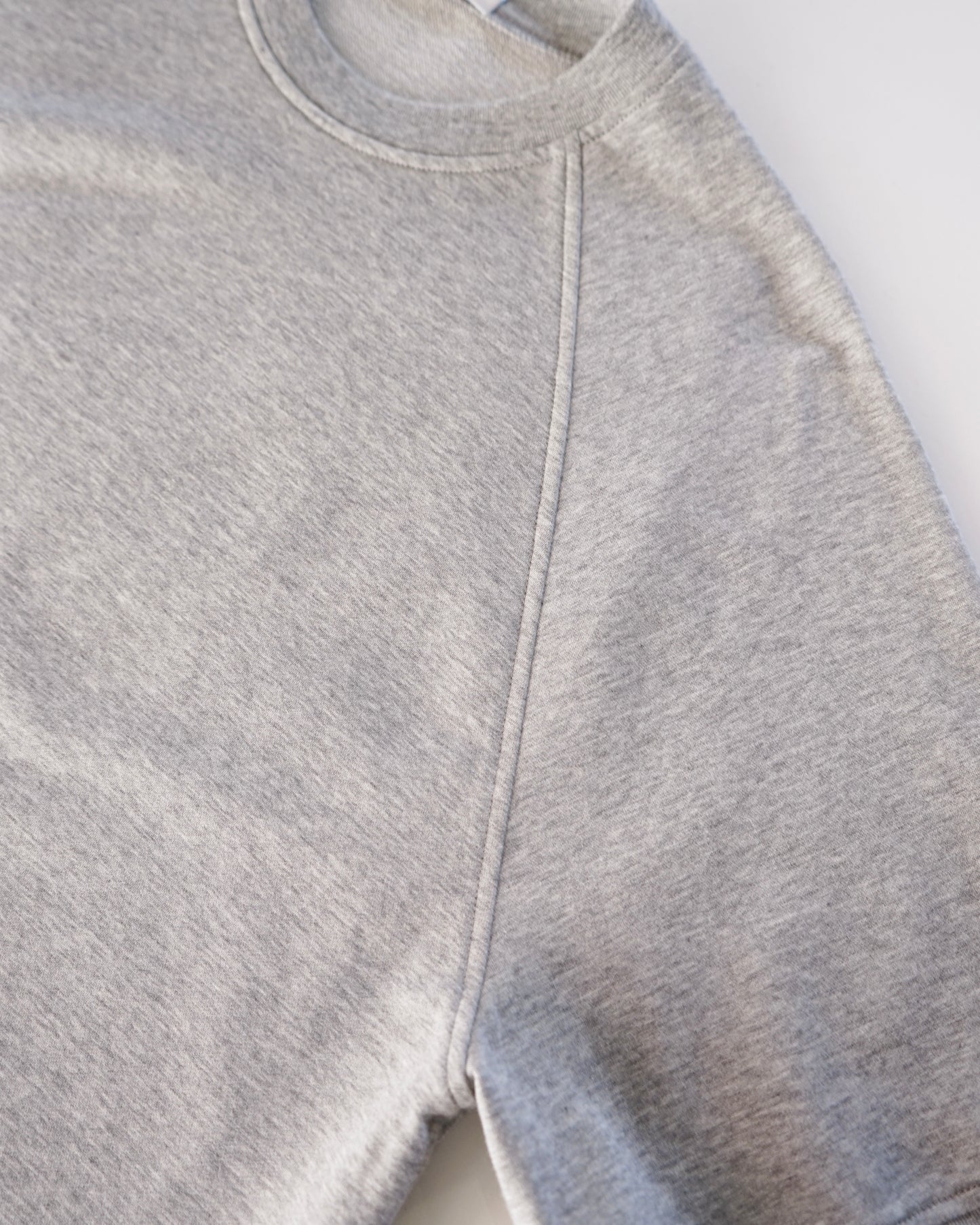 Cale-36 gauge fleece short sleeve- gray