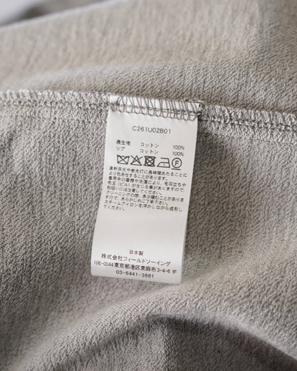 Cale-36 gauge fleece short sleeve- gray