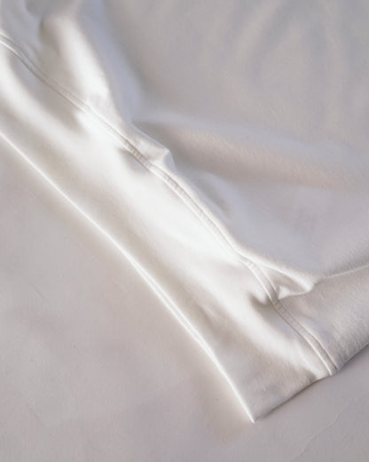 Cale-36 gauge fleece short sleeve- white