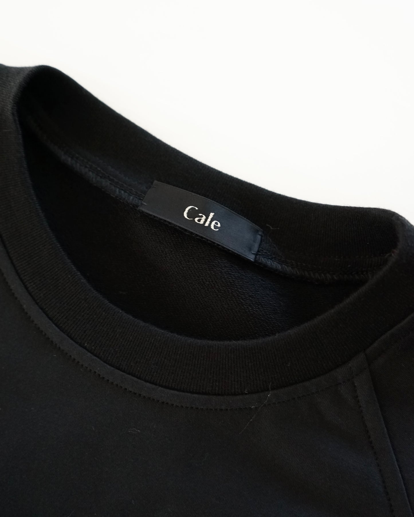 Cale-36 gauge fleece long sleeve-black