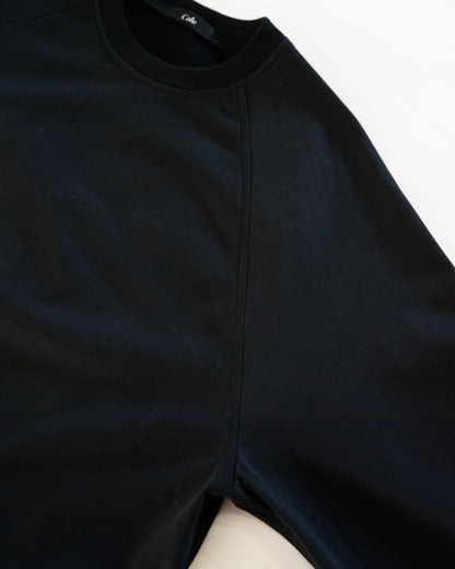 Cale-36 gauge fleece long sleeve-black