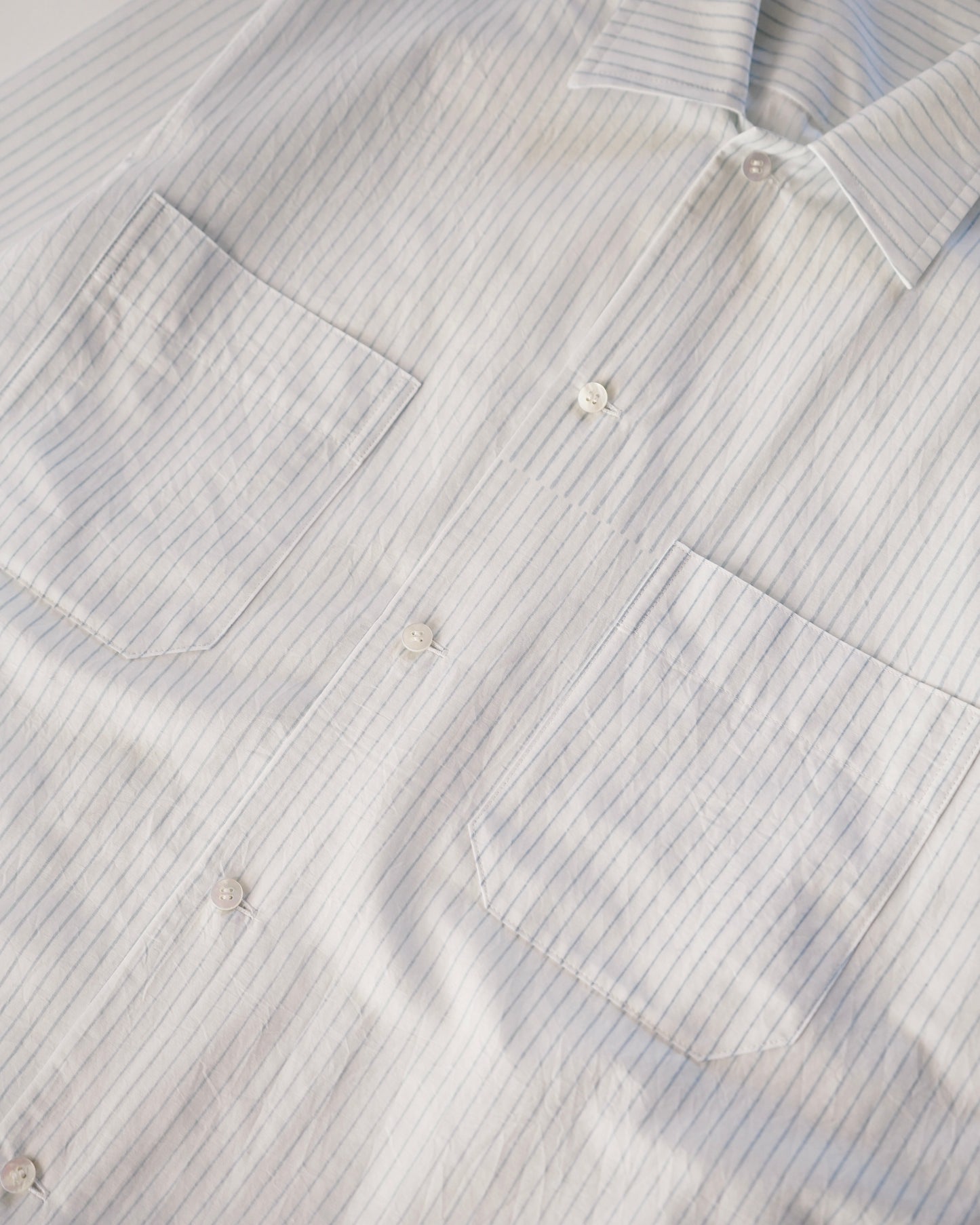 Cale-lime indigo print shirts jackets-pencil stripe