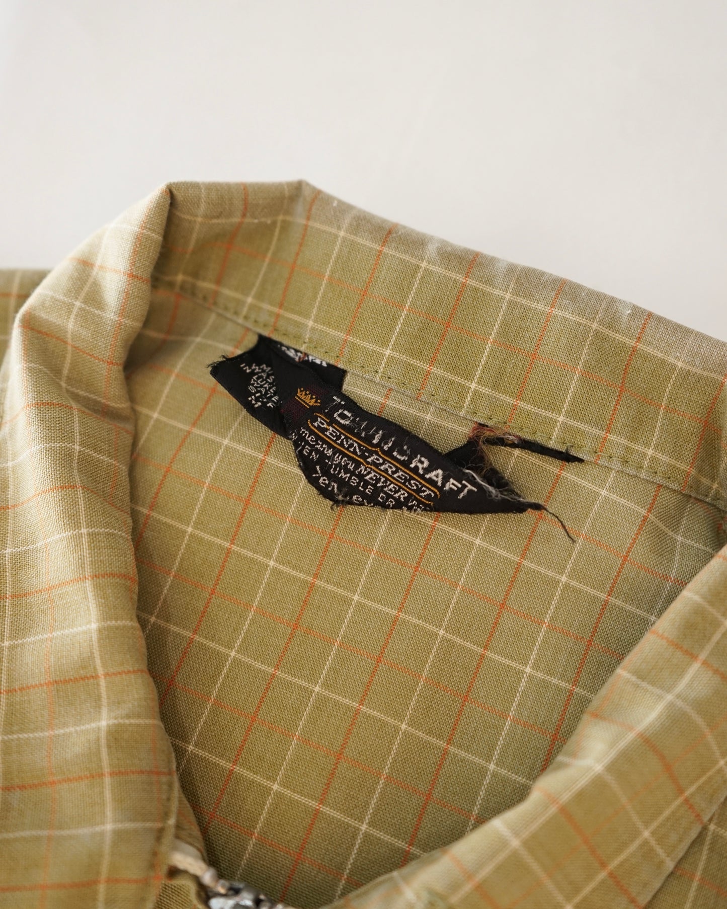 90s TOWN CRAFT check Harrington jacket