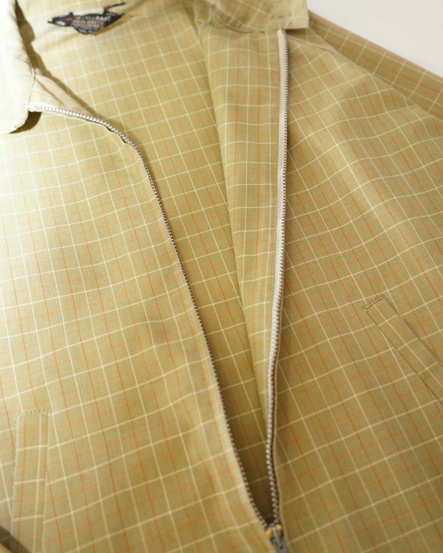 90s TOWN CRAFT check Harrington jacket