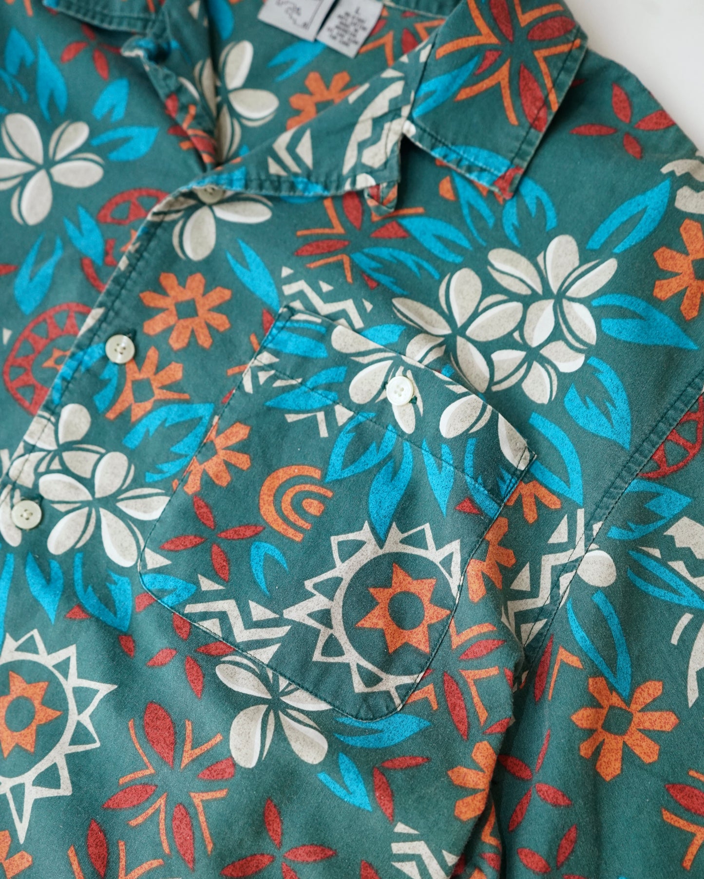 90s OCEAN PACIFIC floral print shirts
