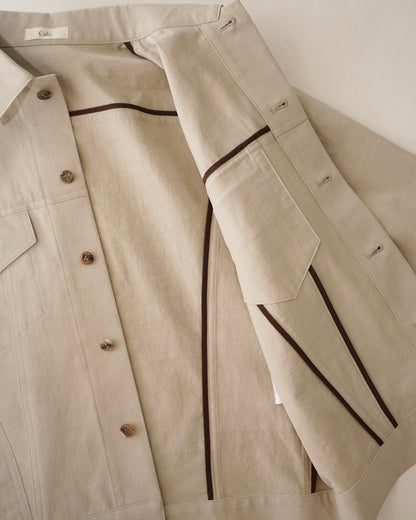 Cale-nidom chino trucker jacket