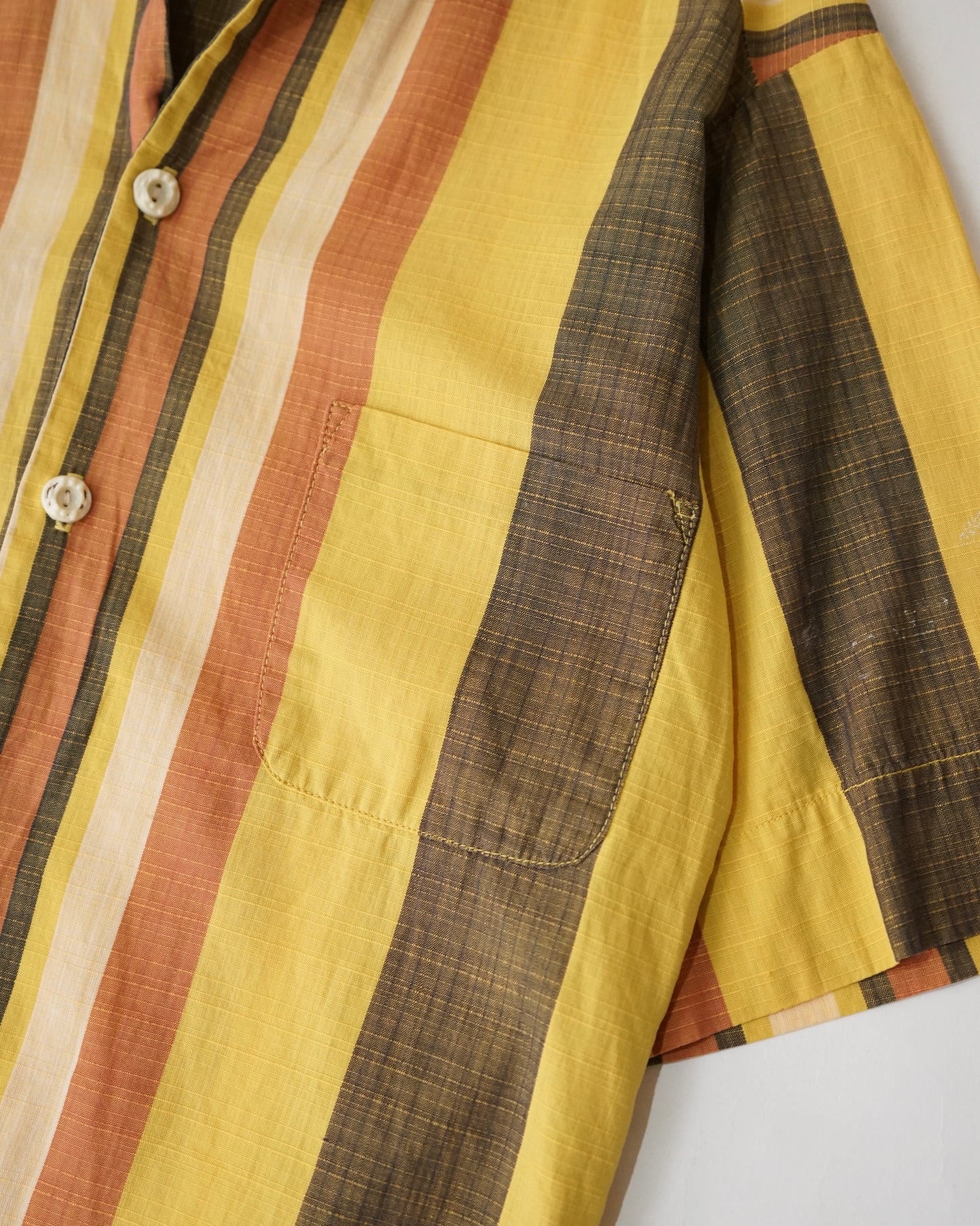 60s Catalina stripe Italian collar shirts