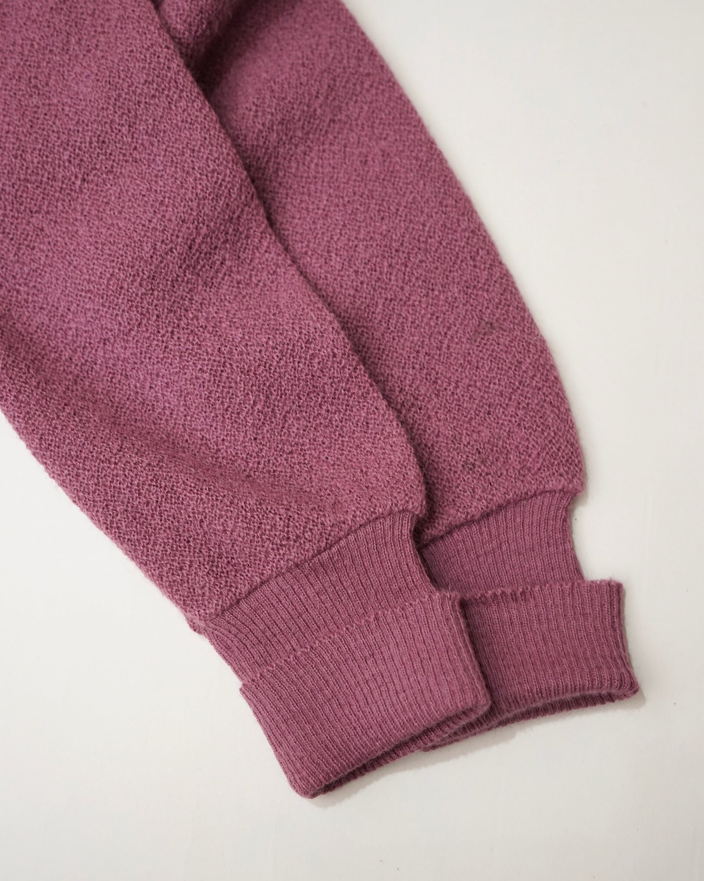 60-70s THE LION alpaca half zip knit