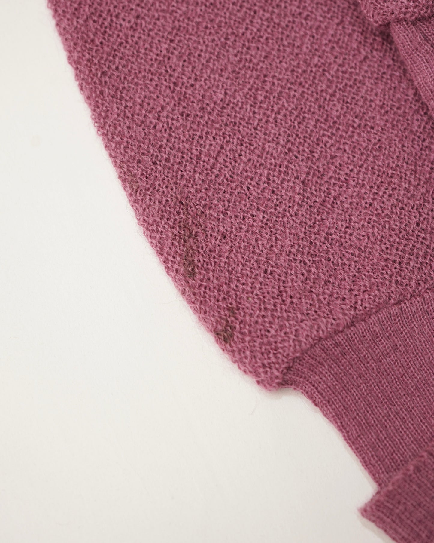60-70s THE LION alpaca half zip knit