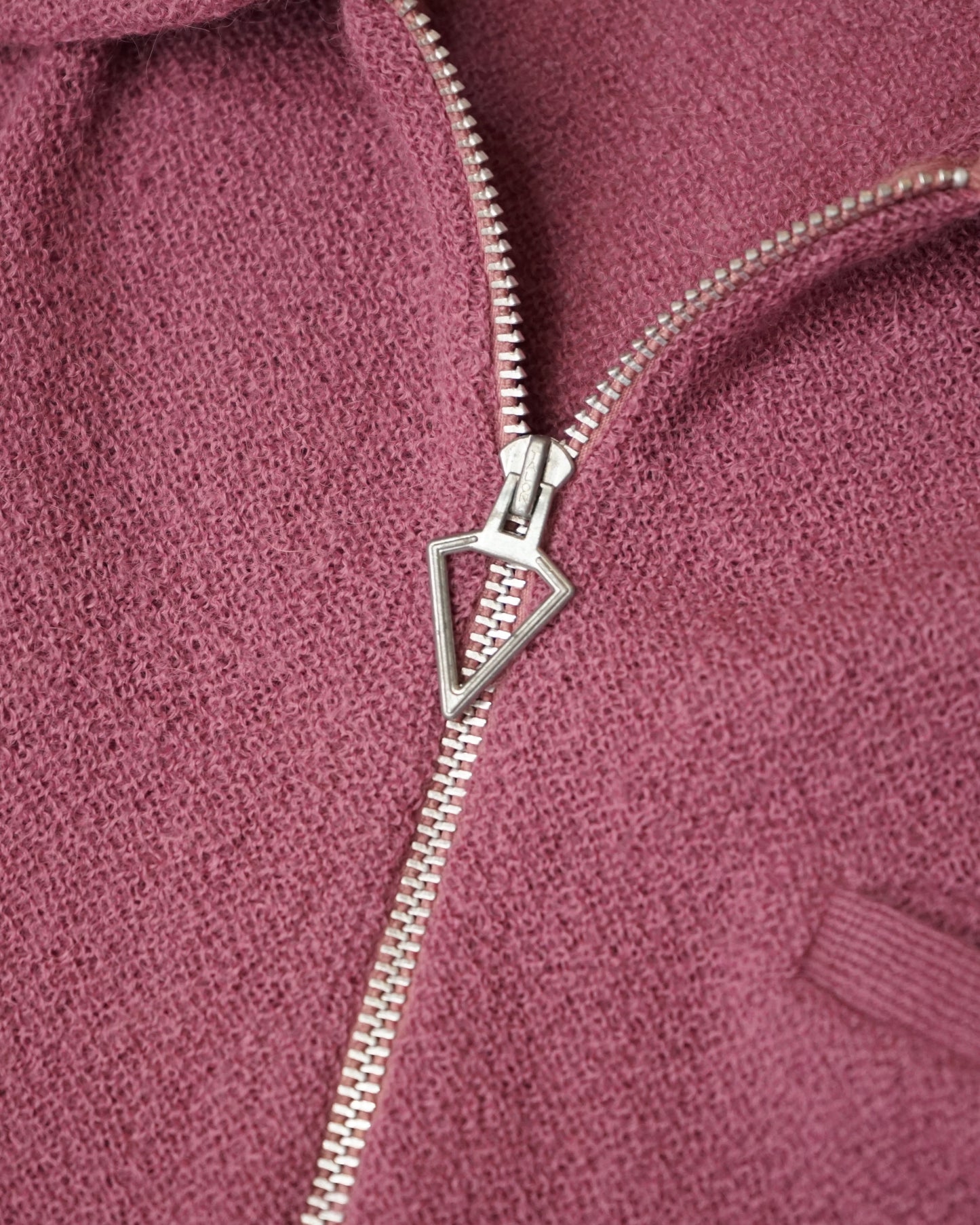60-70s THE LION alpaca half zip knit