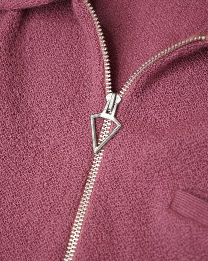 60-70s THE LION alpaca half zip knit