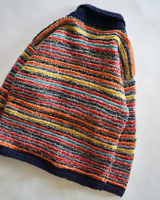 80-90s border Ecuador Hand made knit cardigan