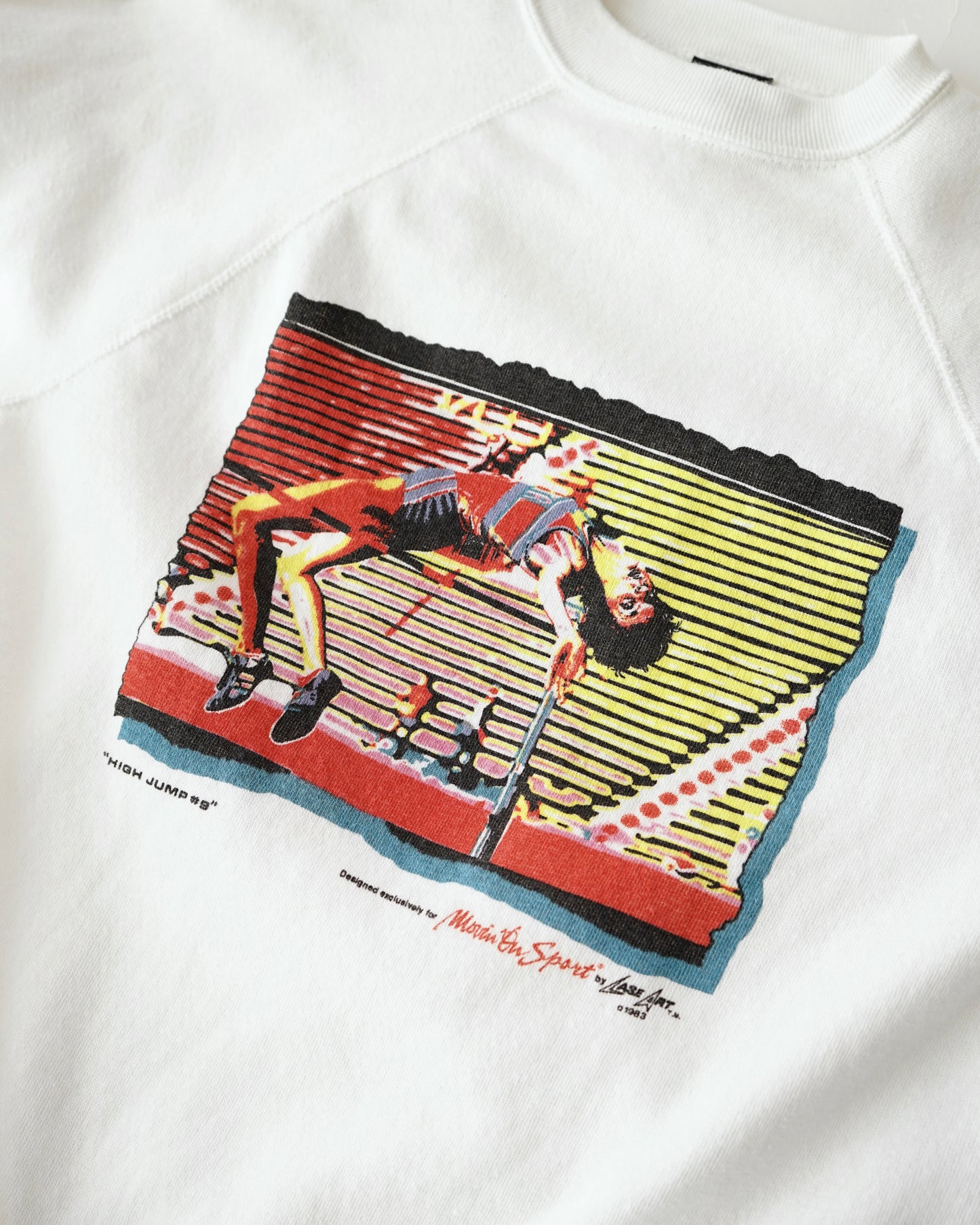 80s“HIGH JUMP ’83” Print Sweatshirt