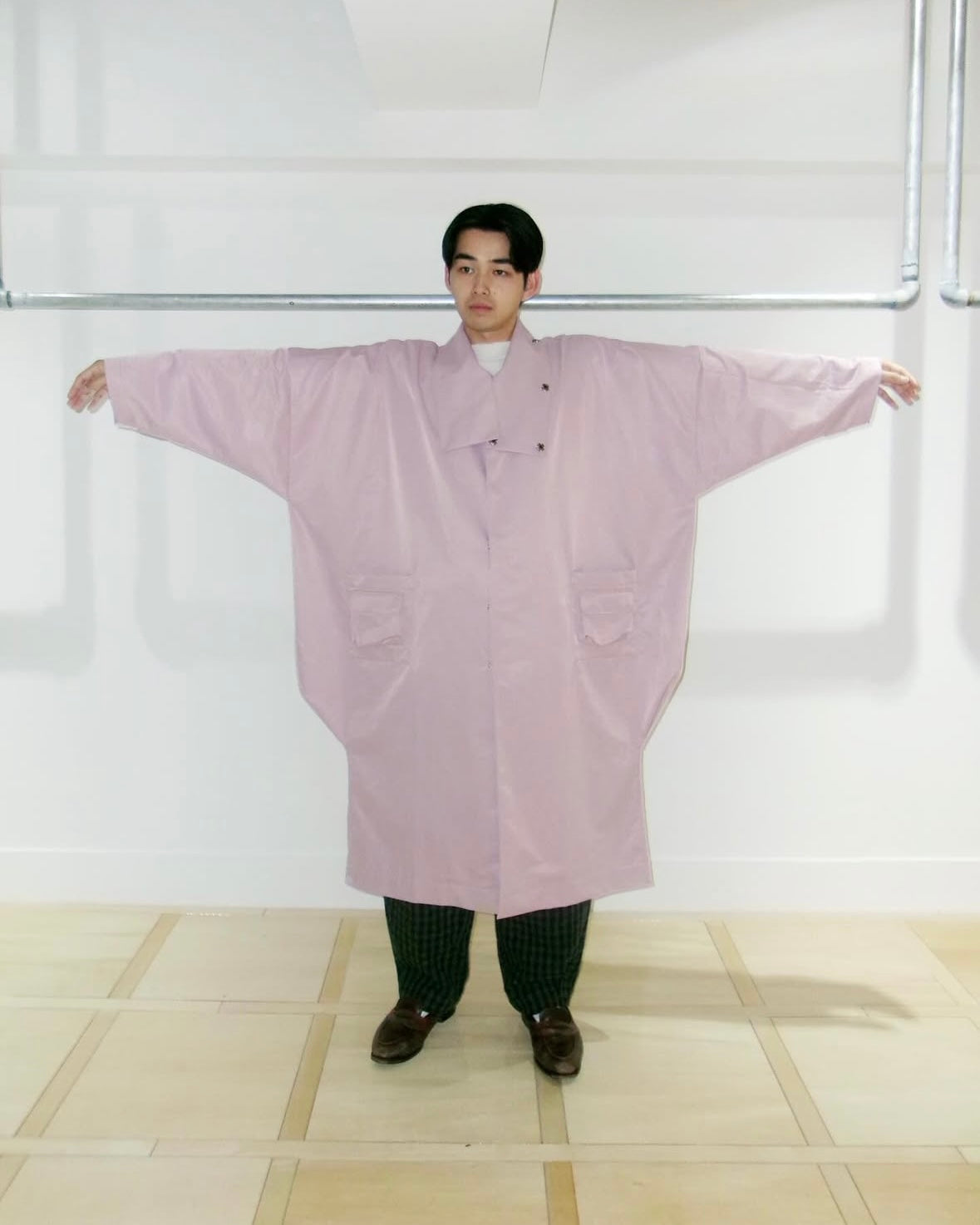 reversible OTAHUKU coat - pink