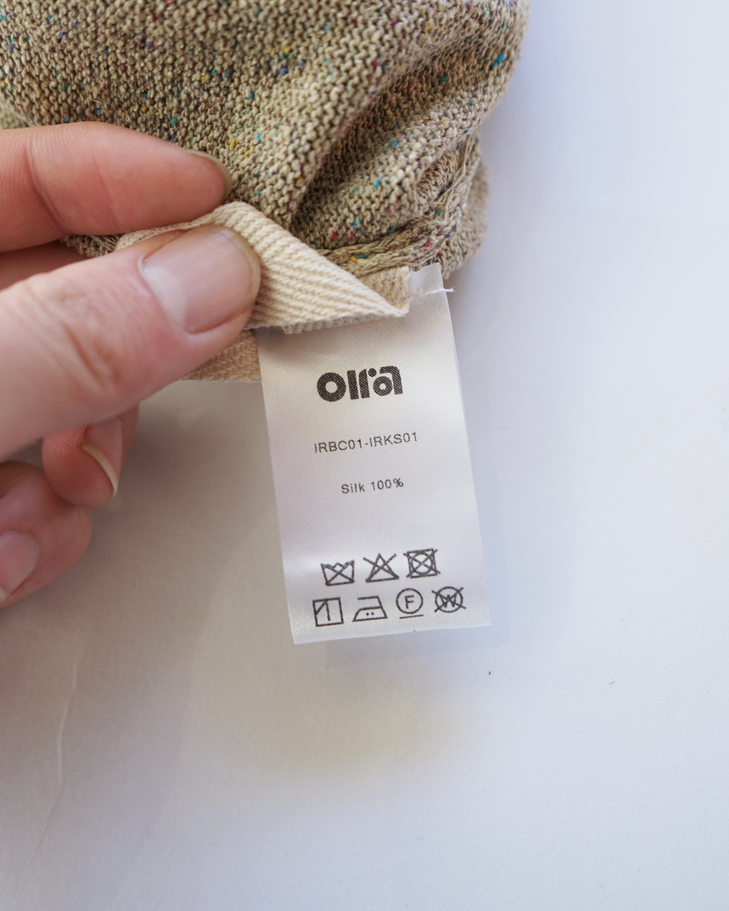 oira- box cardigan almond