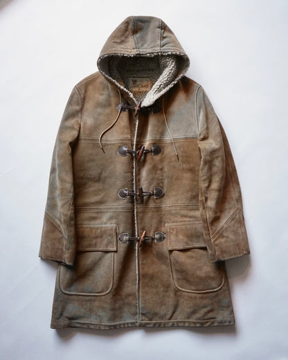 70~80s LAKELAND mouton duffle coat