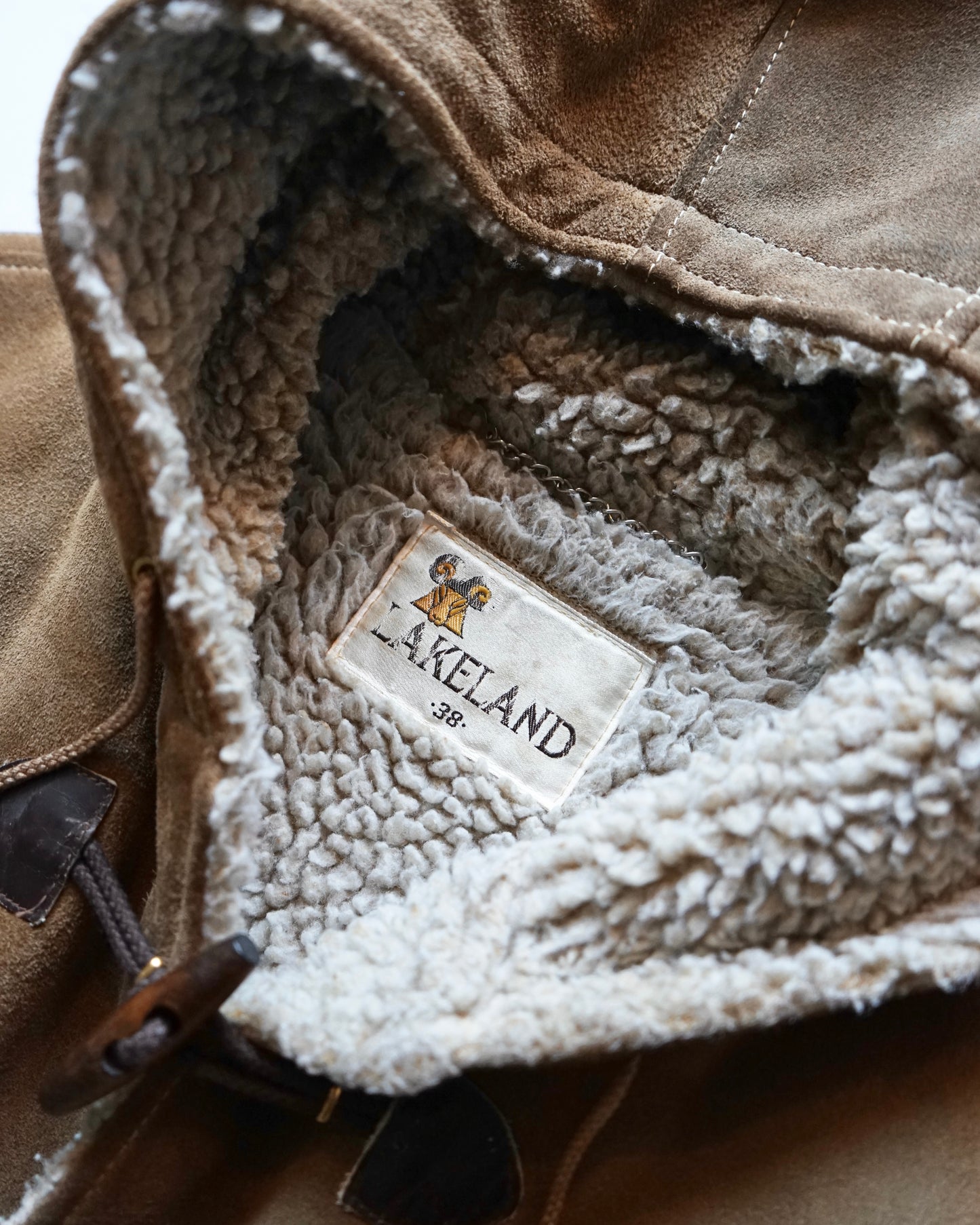 70~80s LAKELAND mouton duffle coat