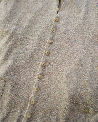 oira- box cardigan almond