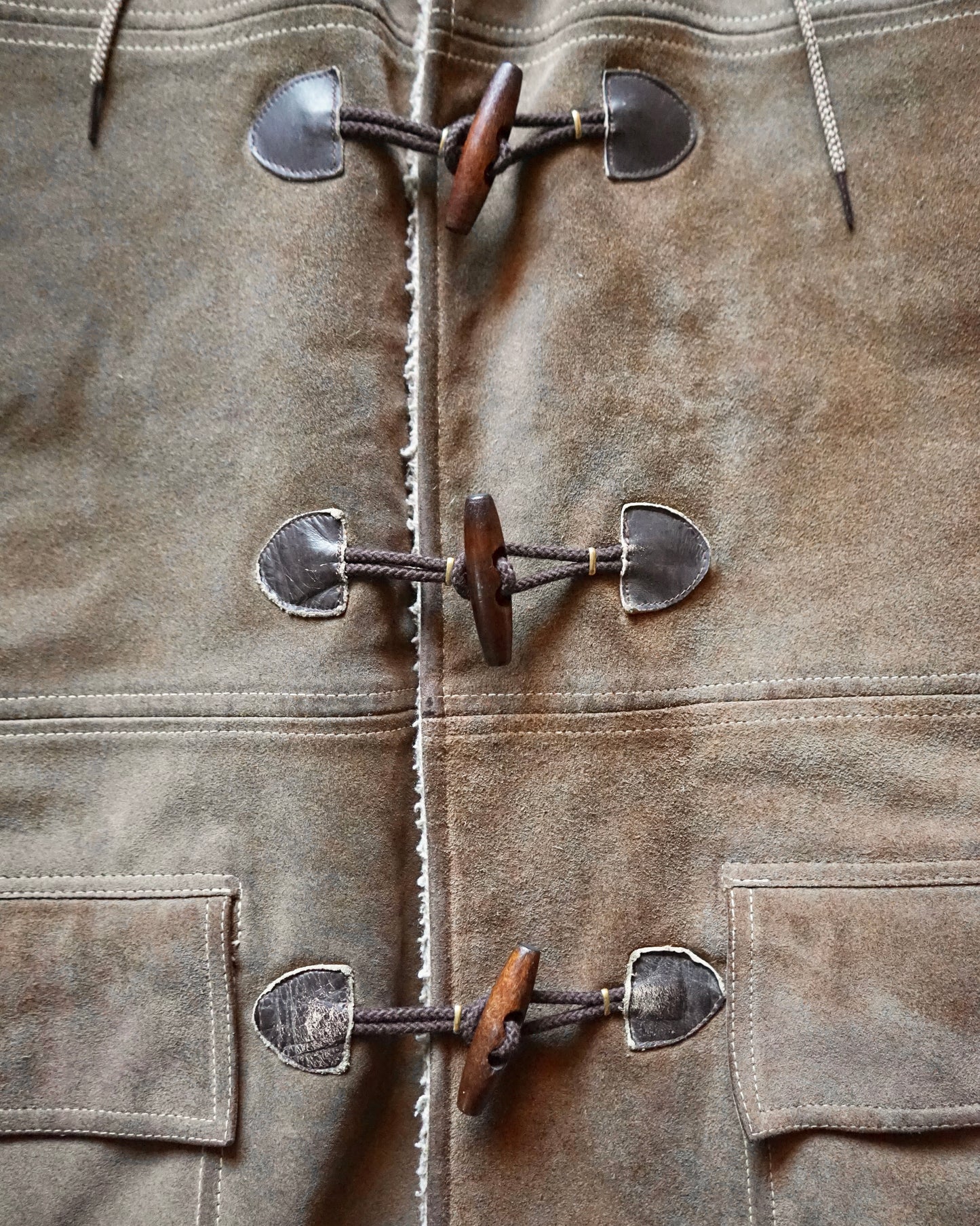 70~80s LAKELAND mouton duffle coat