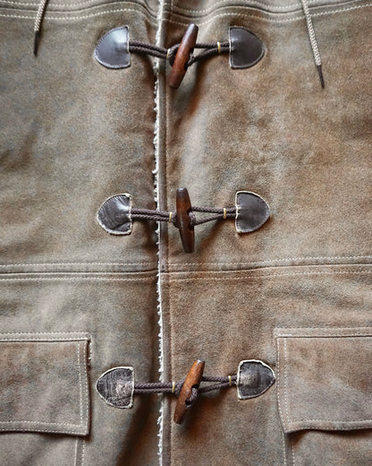 70~80s LAKELAND mouton duffle coat