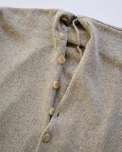 oira- box cardigan almond