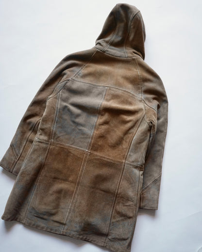 70~80s LAKELAND mouton duffle coat