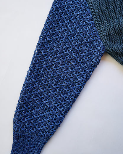oira-和紙cardigan blue