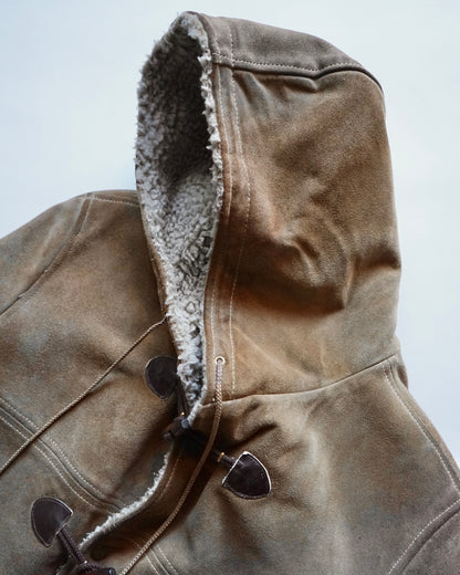 70~80s LAKELAND mouton duffle coat