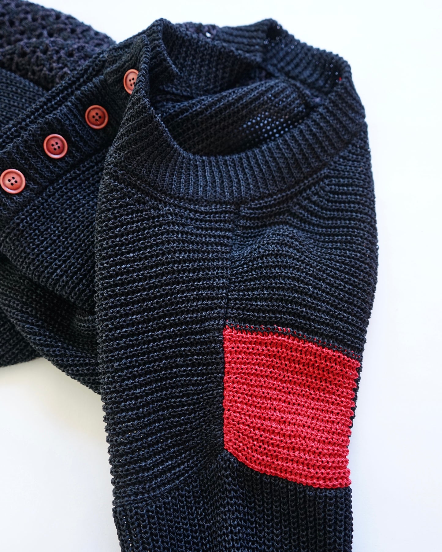 oira-和紙cardigan black