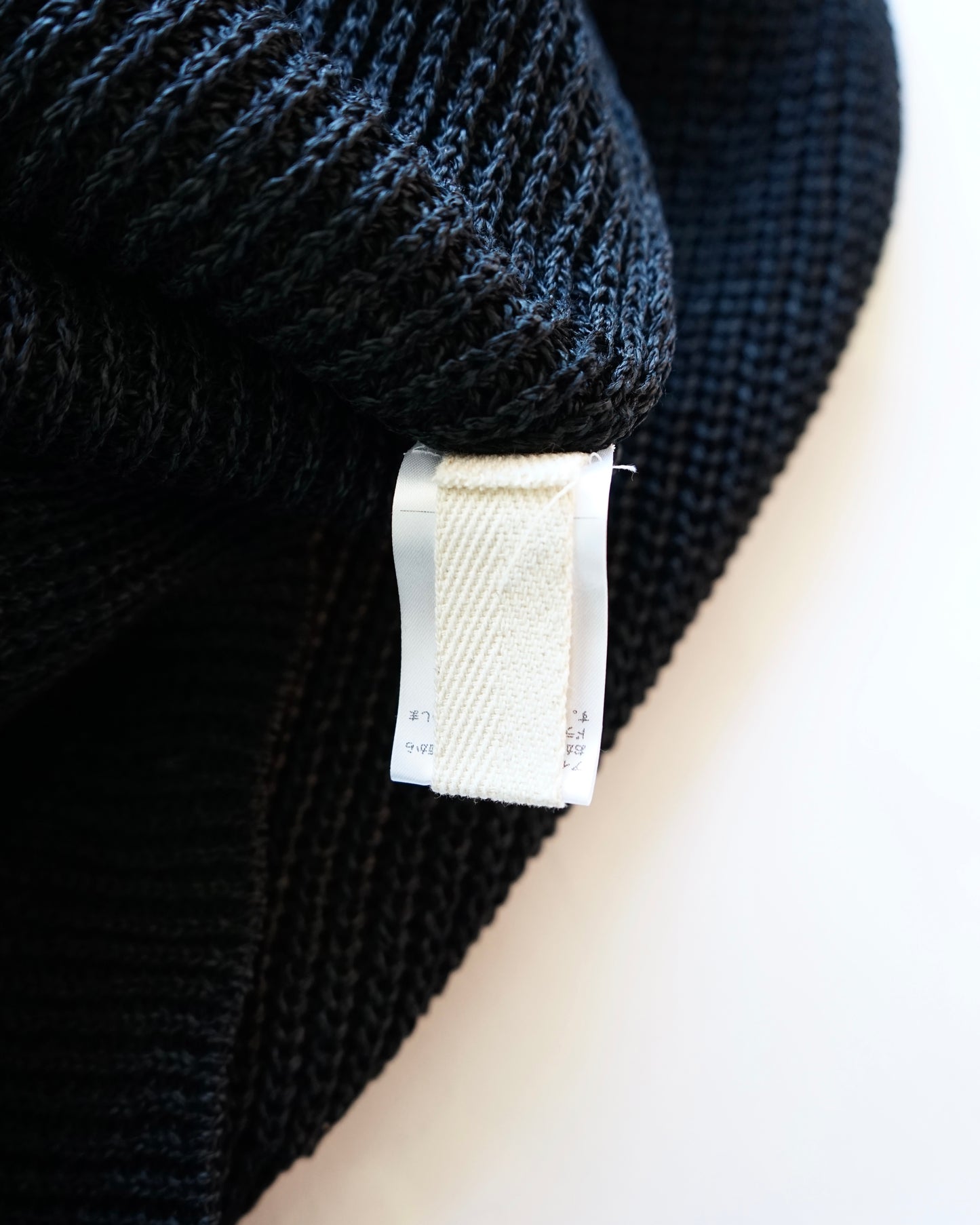 oira-和紙cardigan black