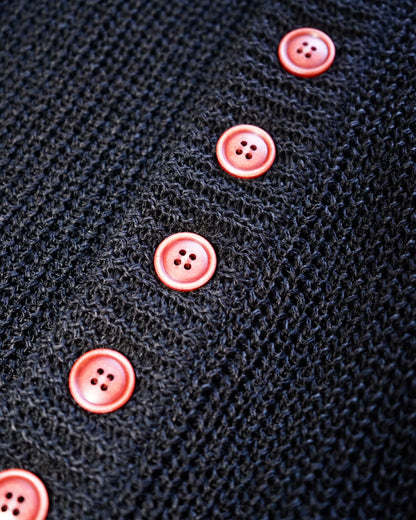 oira-和紙cardigan black