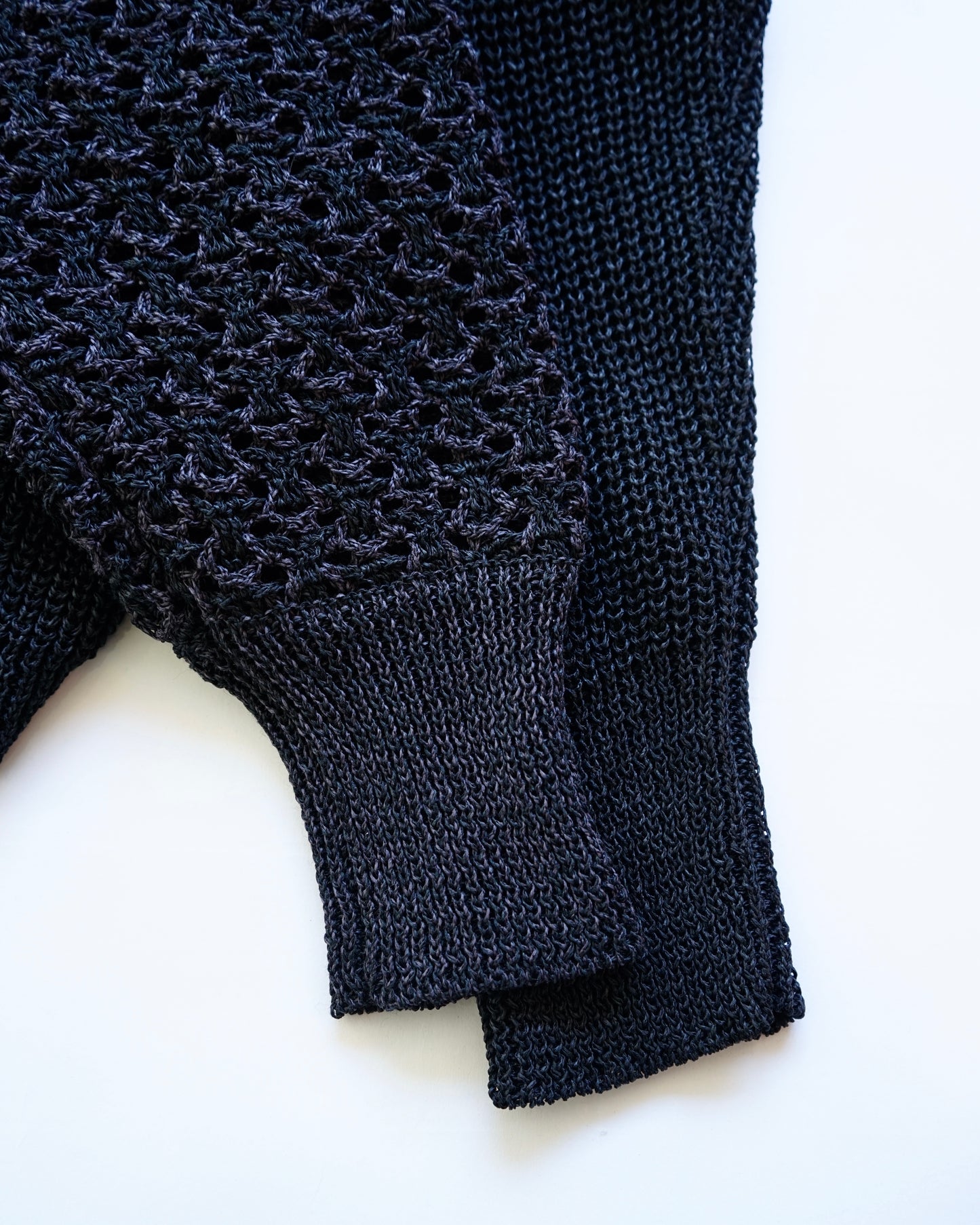 oira-和紙cardigan black