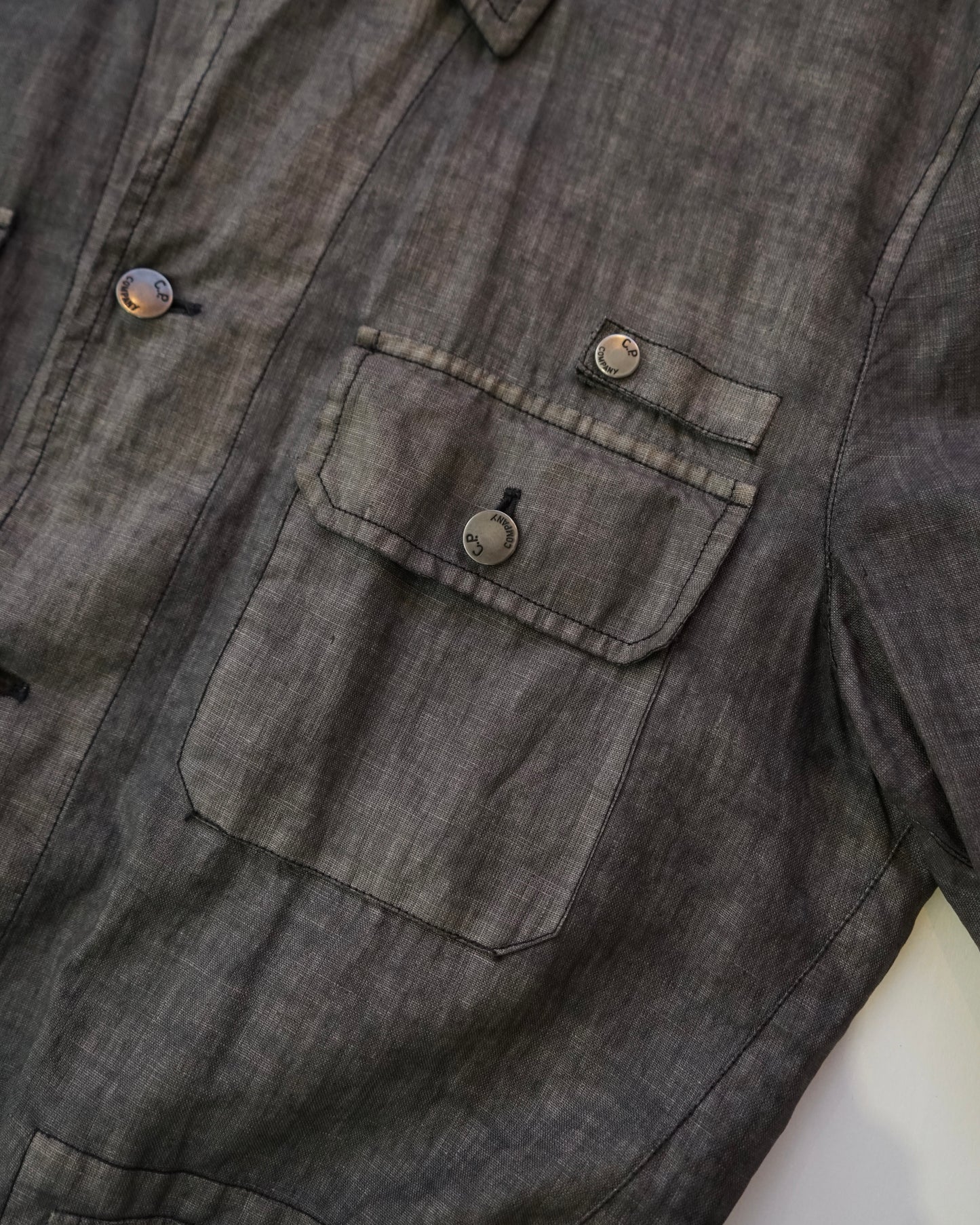 03ss CP Company Garment-Dyed Linen Field Jacket