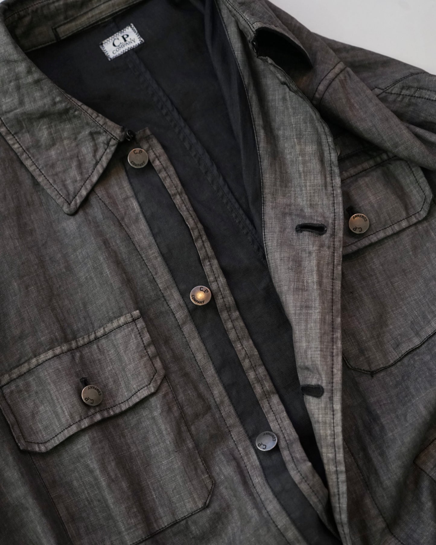 03ss CP Company Garment-Dyed Linen Field Jacket