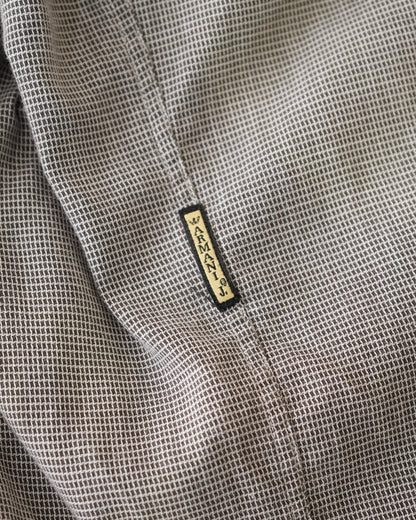 90s ARMANI JEANS band collar shirt