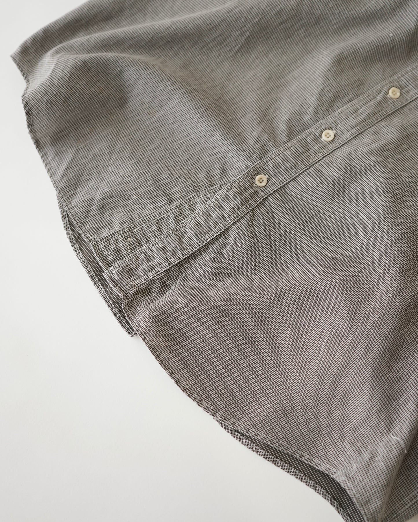 90s ARMANI JEANS band collar shirt