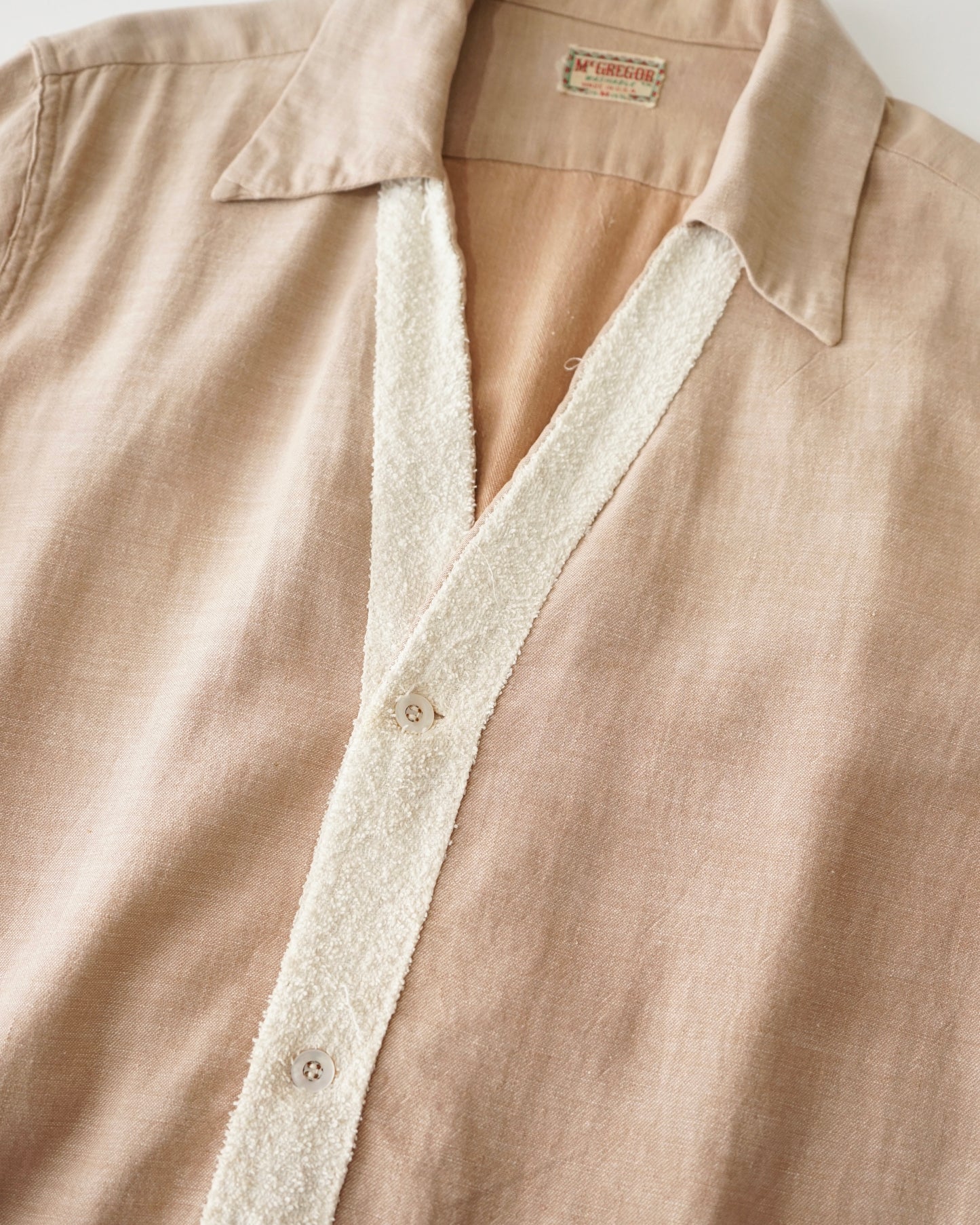 50s McGREGOR rayon resort open collar shirt
