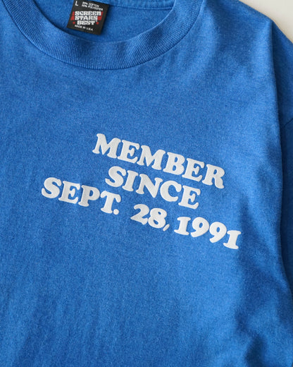 90s THE 14495 CLUB flocked tee