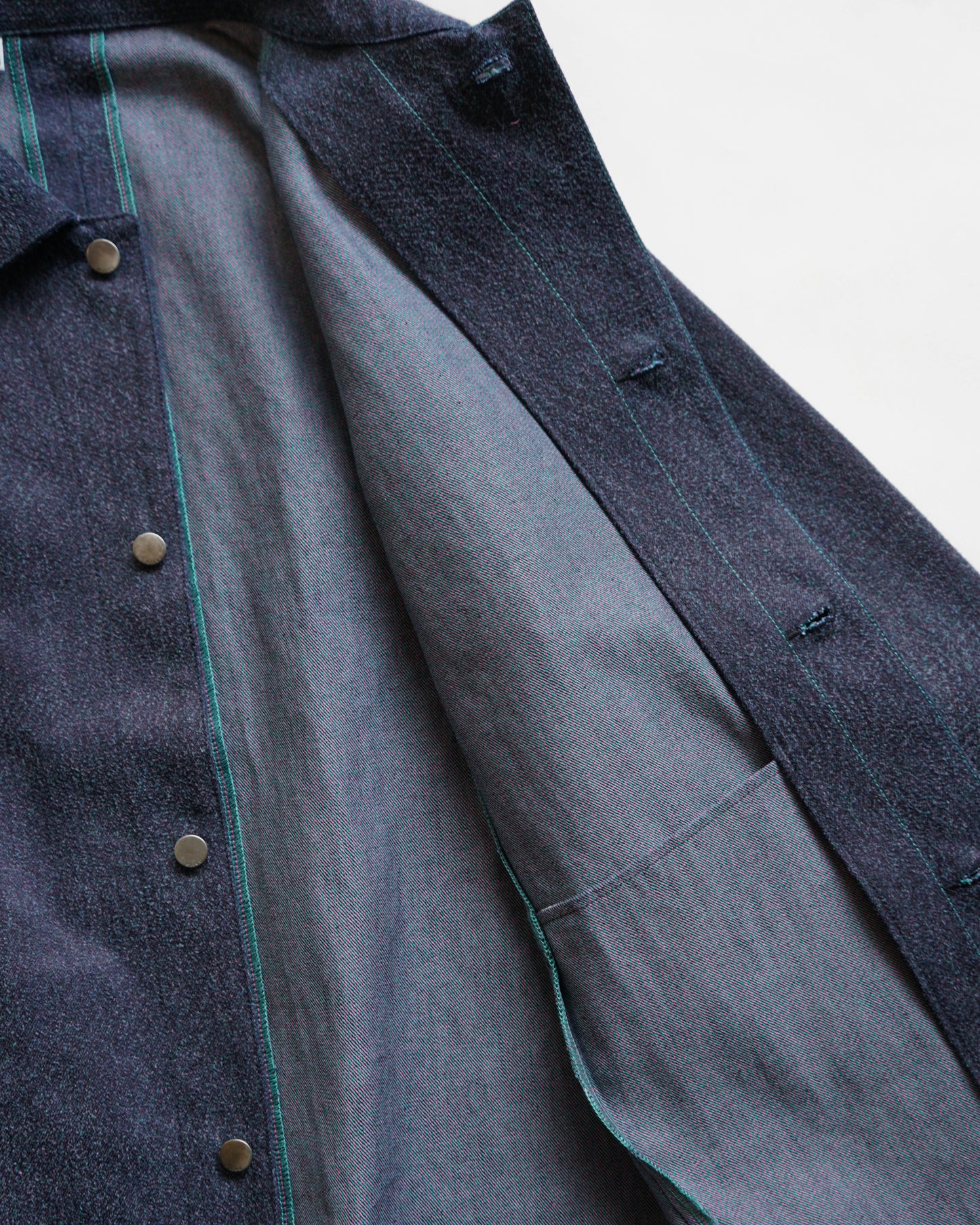 kiivu DENIM WORK JACKET - 12.5oz Rainbow Denim + Needle-