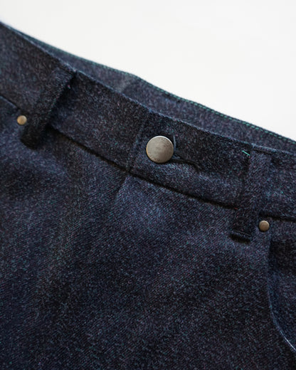 DENIM CURVY LEG TROUSER- 12.5oz Rainbow Denim + Needles -