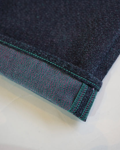 DENIM CURVY LEG TROUSER- 12.5oz Rainbow Denim + Needles -