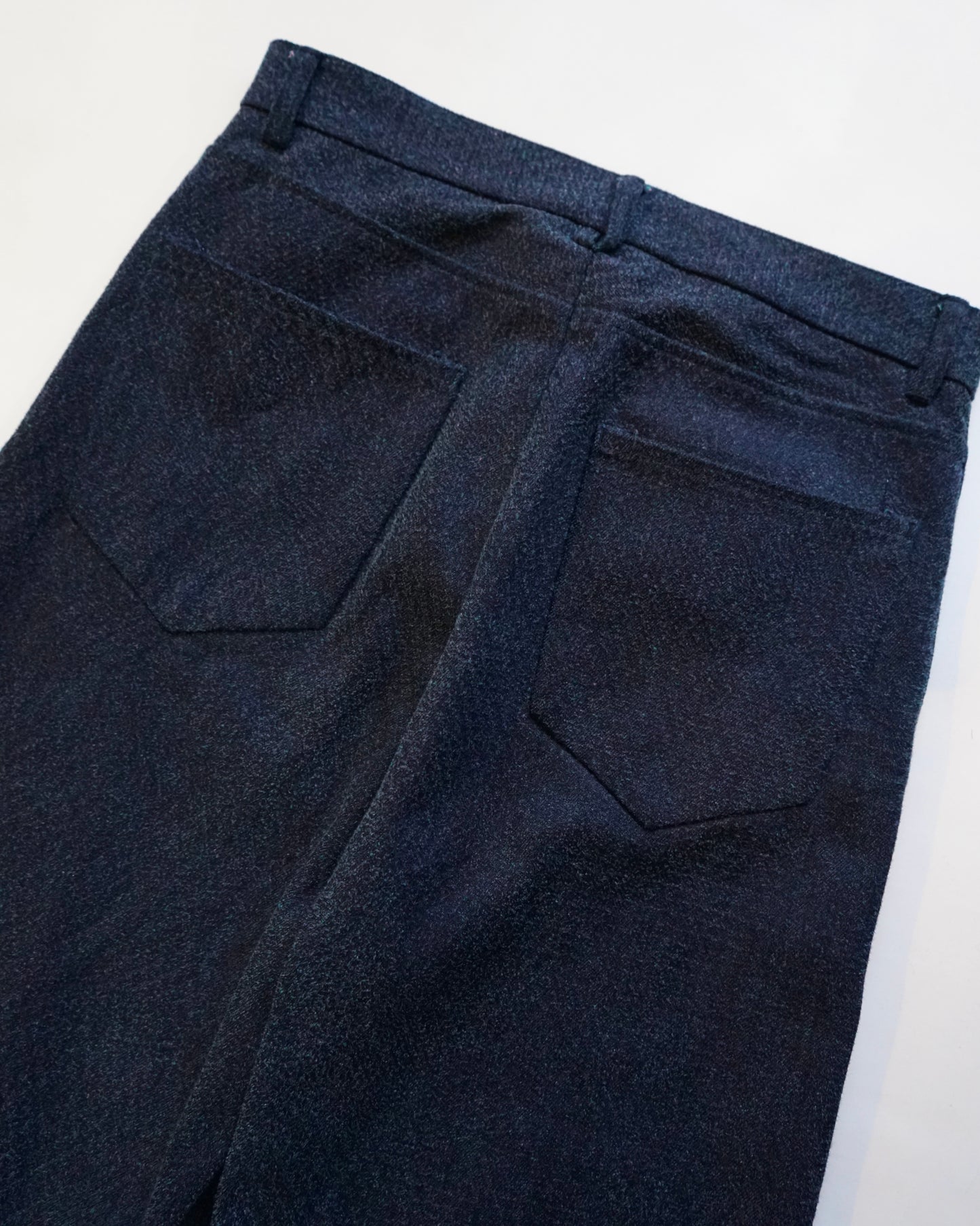 DENIM CURVY LEG TROUSER- 12.5oz Rainbow Denim + Needles -