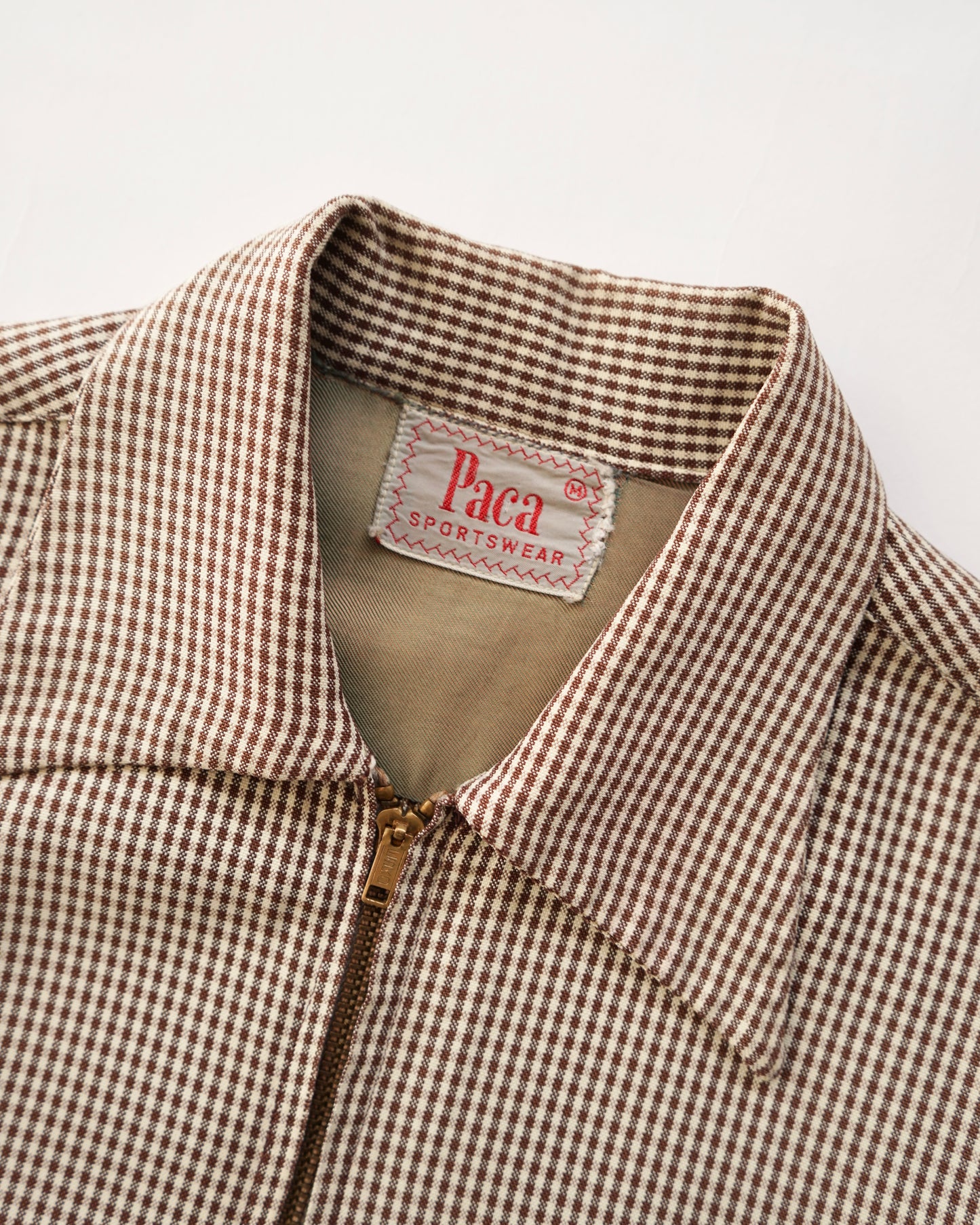 50s Paca gingham check gabardine jacket