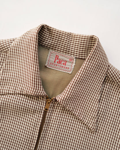 50s Paca gingham check gabardine jacket
