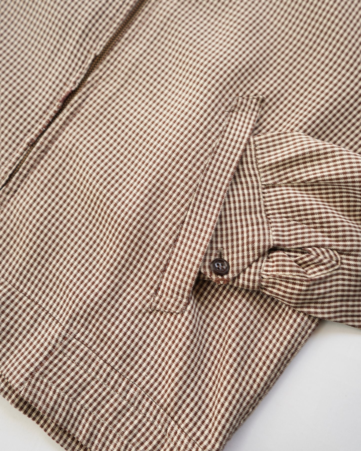 50s Paca gingham check gabardine jacket
